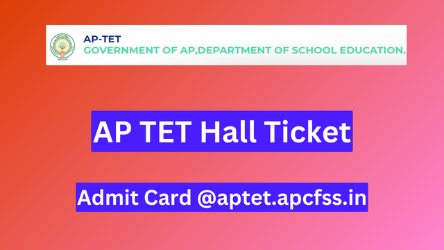APTET Hall Ticket